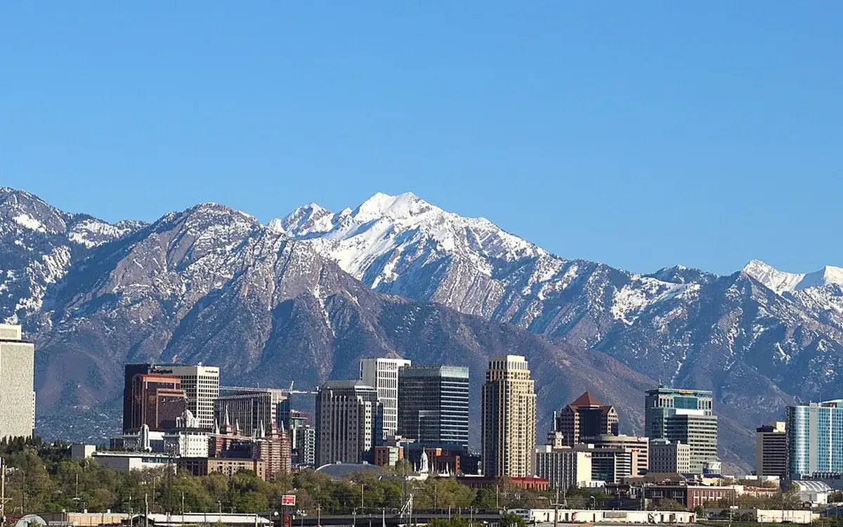 A view of Salt Lake City
